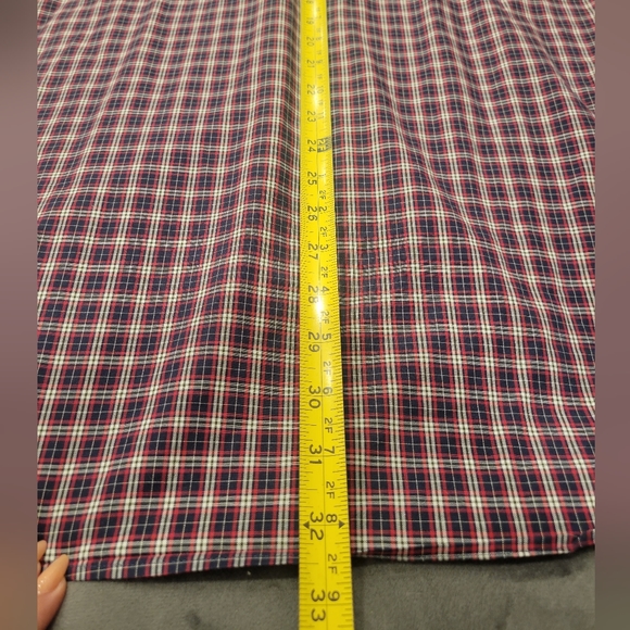 Billy Reid Standard Cut Plaid Gingham Long Sleeve Button Up Size XL - Picture 5 of 7
